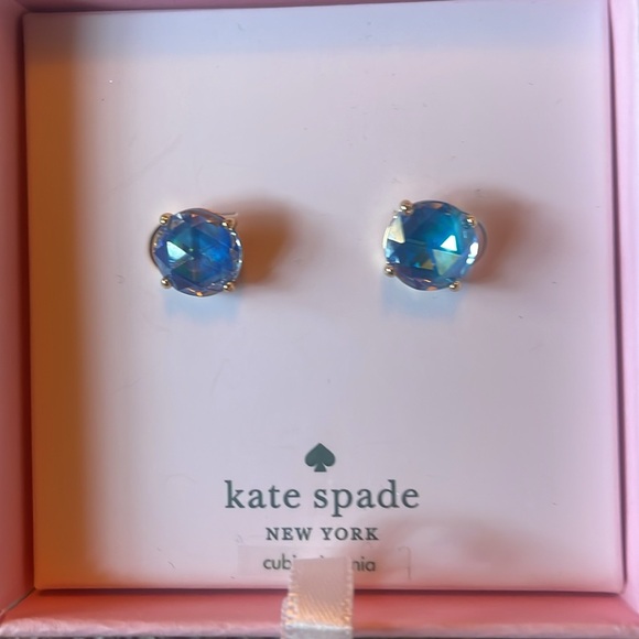 NEW Kate Spade ♠️ Sapphire Bright Ideas Earrings - Picture 4 of 7